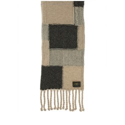 WOOL AND COTTON PLAID SCARF