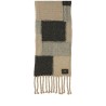 WOOL AND COTTON PLAID SCARF