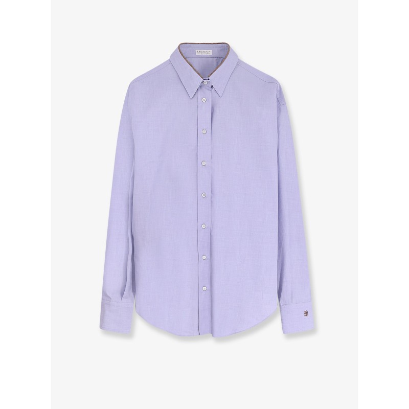 Cotton shirt with Monili detail