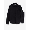 Cotton shirt with metal lettering logo