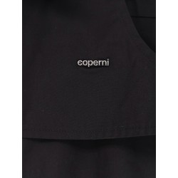 Cotton shirt with metal lettering logo