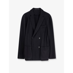 Double-breasted cashmere blazer