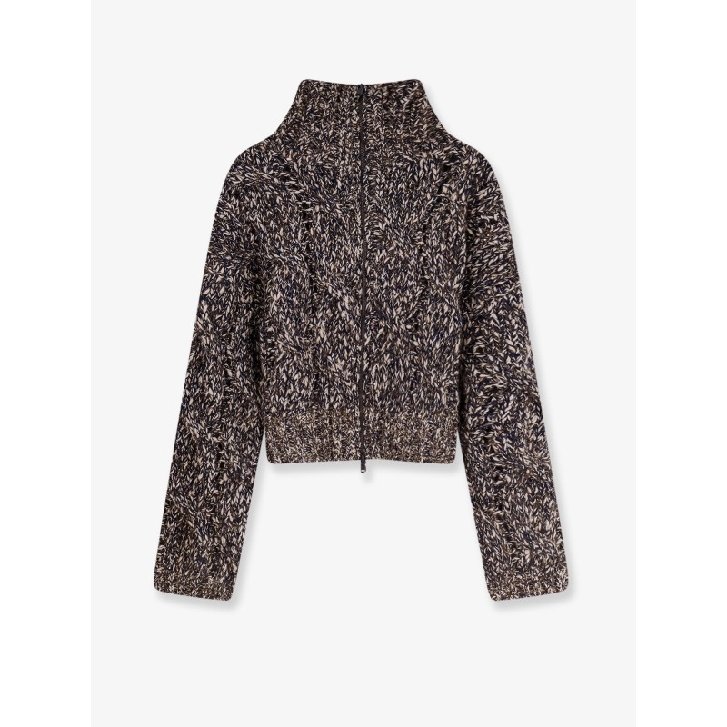 Wool and cashmere cardigan with sequins