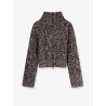 Wool and cashmere cardigan with sequins