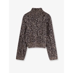 Wool and cashmere cardigan with sequins