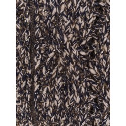 Wool and cashmere cardigan with sequins