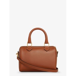 Small Boston leather handbag with logo on the front