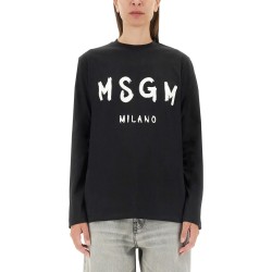 T-SHIRT CON LOGO PENNELLATO