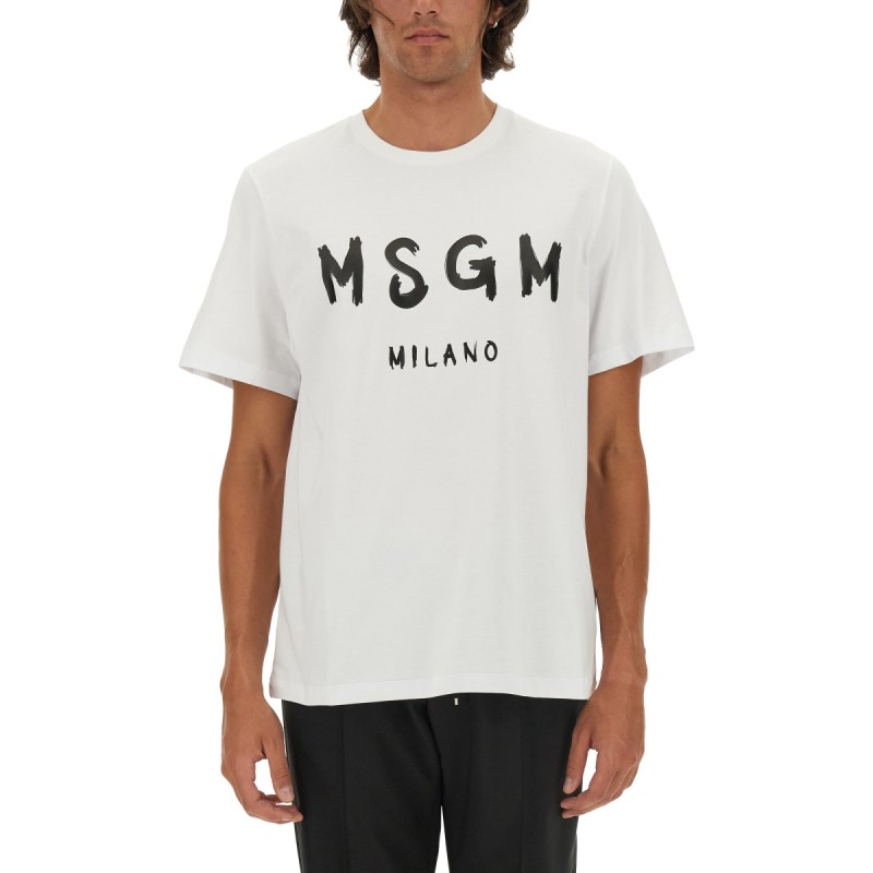 T-SHIRT CON LOGO PENNELLATO