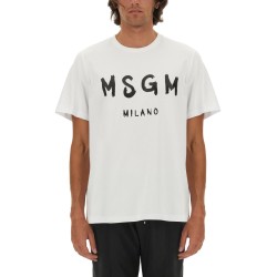 T-SHIRT CON LOGO PENNELLATO