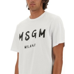 T-SHIRT CON LOGO PENNELLATO
