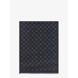 Silk scarf with all-over Monogram print