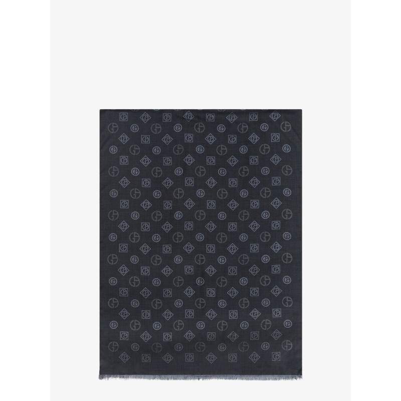 Silk scarf with all-over Monogram print