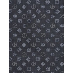 Silk scarf with all-over Monogram print