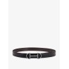 Leather belt with metal Horsebit buckle