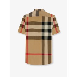 Cotton shirt with check print