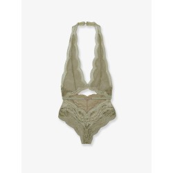 Stretch tulle bodysuit