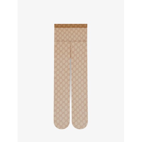 Nylon tights with all-over GG motif