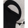 Merino wool scarf with printed logo