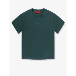 Cotton T-shirt with GG Incrocio logo detail