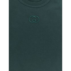 Cotton T-shirt with GG Incrocio logo detail