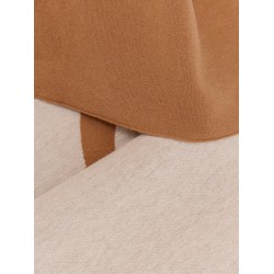 Merino wool scarf with logo print