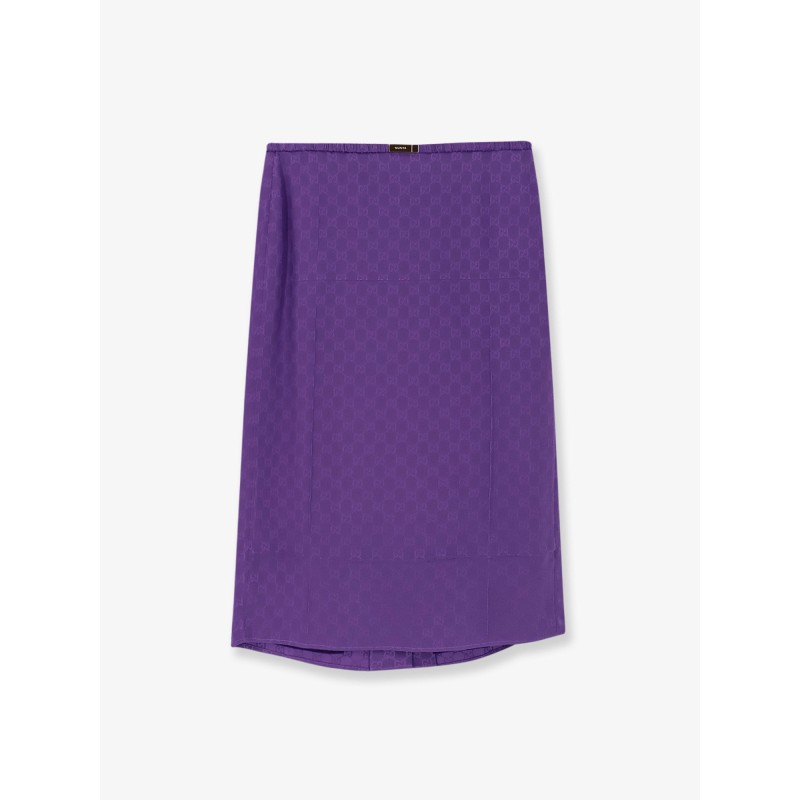 GG silk skirt