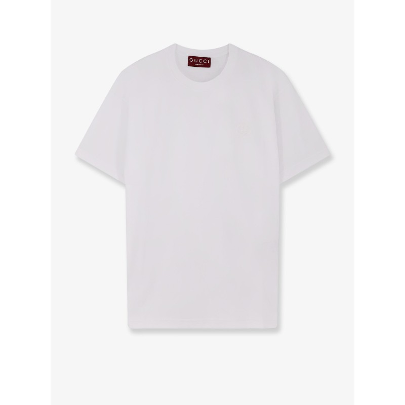 Cotton T-shirt with embroidered GG Incrocio logo