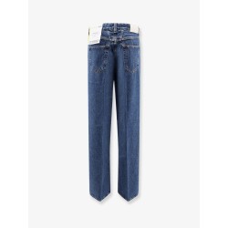 Blue denim jeans
