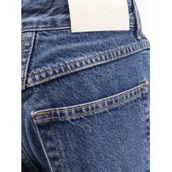 Blue denim jeans