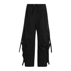 WAXED FAILLE CARGO PANTS