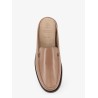 Leather sabot loafer