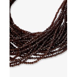 Glass and silver necklace