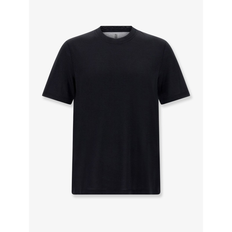 Silk and cotton blend t-shirt