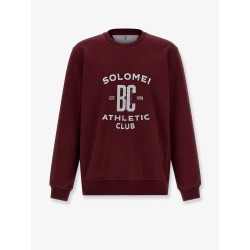 Cotton sweatshirt with print on the front