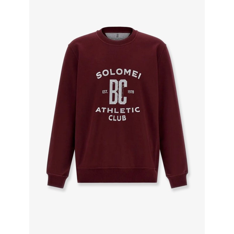 Cotton sweatshirt with print on the front