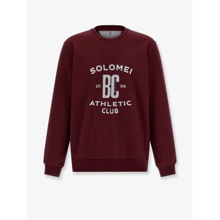 Cotton sweatshirt with print on the front