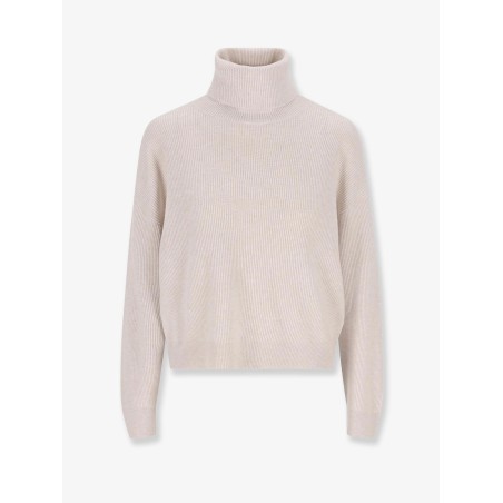 Virgin wool, cashmere and silk turtleneck