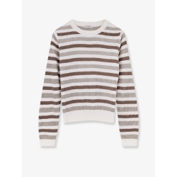 Sparkling stripes cotton sweater