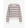 Sparkling stripes cotton sweater