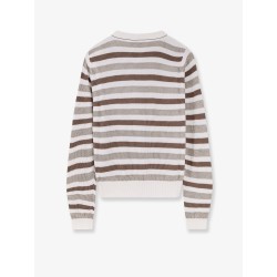 Sparkling stripes cotton sweater
