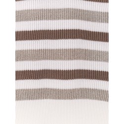 Sparkling stripes cotton sweater