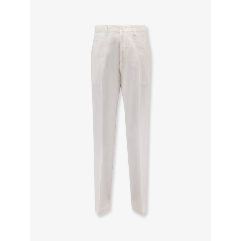 Cotton and linen trousers