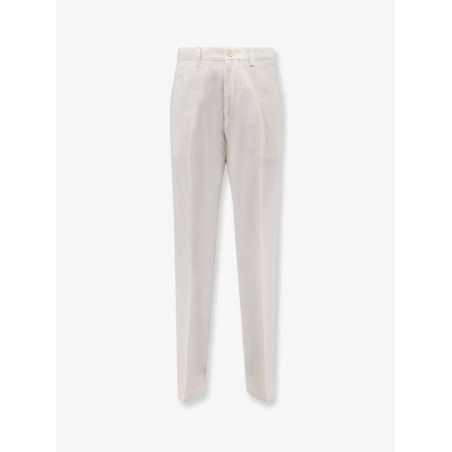 Cotton and linen trousers