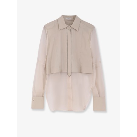 Cotton blend shirt with Monili detail