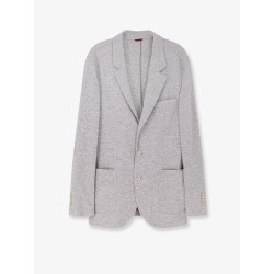 Mélange cashmere blazer