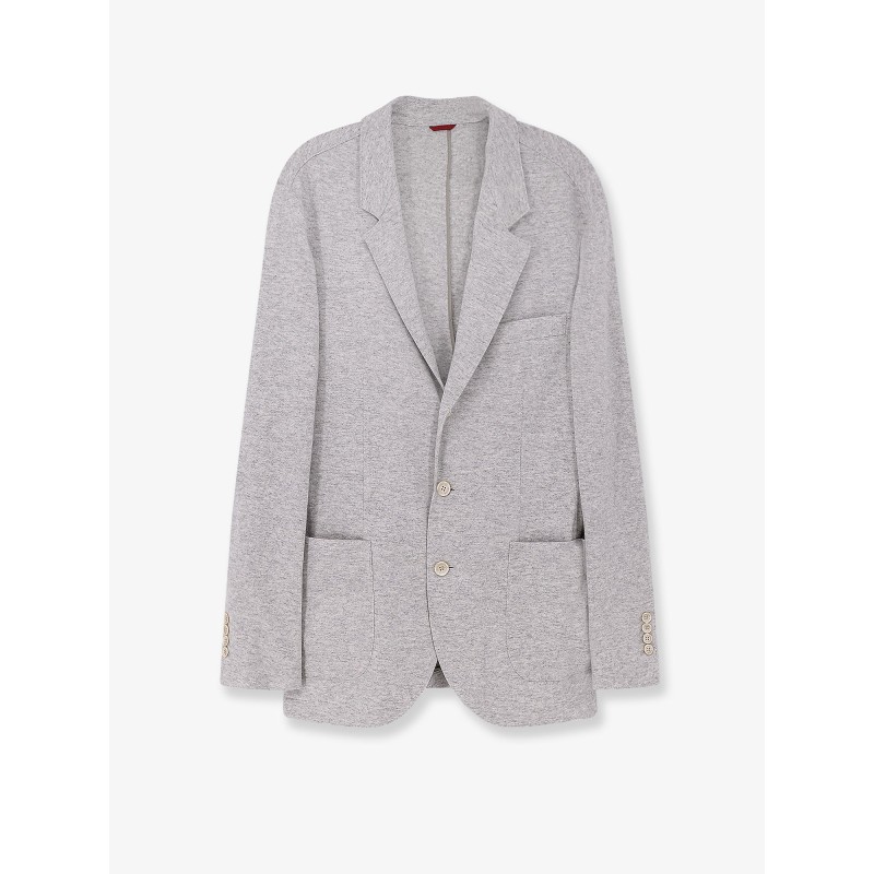 Mélange cashmere blazer