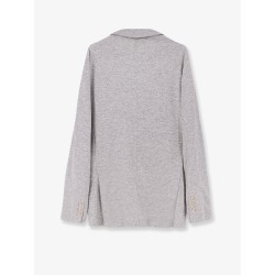 Mélange cashmere blazer