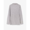 Mélange cashmere blazer