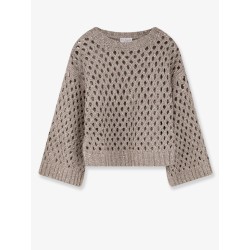 Dazzling Net silk and linen blend sweater